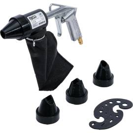 Pistolet de Sablage à Air Comprimé avec Accessoires - 27,4x6,7x27,4 cm - Polyvalent et Pratique pour Nettoyage et Décapage - BGS