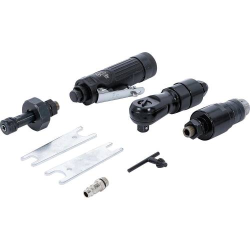Meuleuse, Cliquet et Perceuse Pneumatique 3 en 1 - 214x56x322 mm - Polyvalente et Performante - - BGS