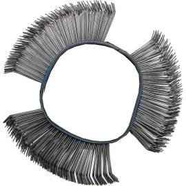 Brosse à Fil d Acier Ronde Coudée 103x23x0,5 mm - Acier, Résistante et Précise - BGS
