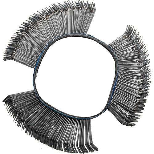 Brosse à Fil d Acier Ronde Coudée 103x23x0,5 mm - Acier, Résistante et Précise - BGS