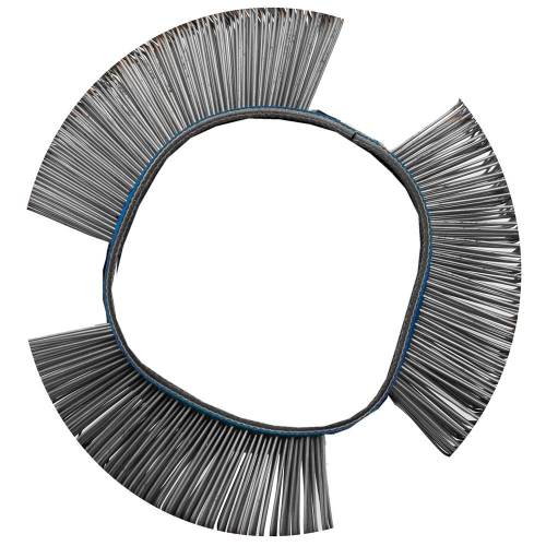 Brosse à Fil d Acier Ronde Coudée 103 x 23 x 0,7 mm - Acier, Résistante et Précise - Zones Difficiles - D-Work