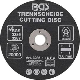 Disque à Couper 75 x 1,8 x 9,7 mm - Précision et Durabilité, Pro - D-Work