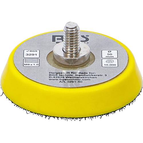 Plateau Autoagrippant Ø50 mm - Compatible Art. 3291 - Fixation Pratique et Fiable - BGS
