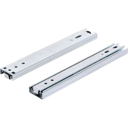 Rails de Guidage de Tiroirs pour Servante d Atelier Métallique - 2 pcs 45 x 38 x 212 mm - Acier Robuste - Glisse Fluide - D-Work