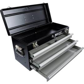Caisse à Outils Métallique Vide 3 Tiroirs - 39x30.5x63.1 cm - Robuste et Pratique - - BGS