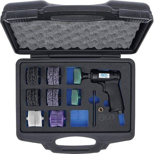 Jeu de Meules et Brosses Pneumatiques 17 pcs - Accessoires Pneumatiques - Polyvalent et Résistant - D-Work