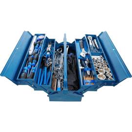 Caisse à Outils Métallique 137 Pièces - Assortiment Complet et Robuste - Organisation et Polyvalence - BGS