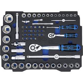 Insert pour BOXSYS1 2 - Jeu de 65 Douilles 6,3 mm (1/4 ) et 12,5 mm (1/2 ) - Systainer - Organisation et Accessibilité O - BGS