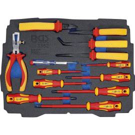 Insert pour BOXSYS1 2 - Jeu de 13 Pinces et Tournevis d Électricien VDE - Outils Isolés et Sécurisés - D-Work
