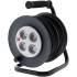 Enrouleur de Câble 15 m 3 x 1,5 mm - 4 Prises, IP20, 3000 W - Sécurité et Praticité - BGS