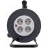 Enrouleur de Câble 10 m 3 x 1,5 mm^2 - 4 Prises, IP20, 3000 W - Sécurité et Praticité, Pro - D-Work