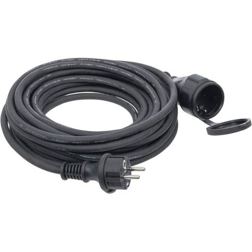 Câble de Rallonge 10 m 3 x 1,5 mm^2 - IP44 - Sécurité et Résistance à l Eau, Pro, 500 W - D-Work