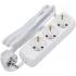 Barre de Prises de Courant Triple 1,4 m - Cordon 3 x 1,5 mm^2 - Protection IP20, Usage Domestique - D-Work