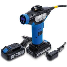 Compresseur d Air sur Batterie - 25,7 x 8,9 x 36,5 cm - Portable et Sans Fil, Plastique - D-Work