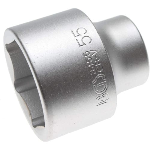 Douille pour Clé Six Pans 20 mm (3/4) - 55 mm - Acier Résistant - Prise Fiable et Durable, Pro - D-Work