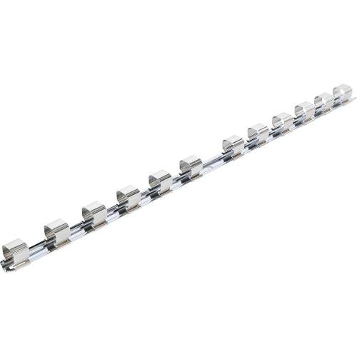 Rail pour Douilles 12 Clips 20 (3/4 ) Organisation et Accès Rapide - BGS