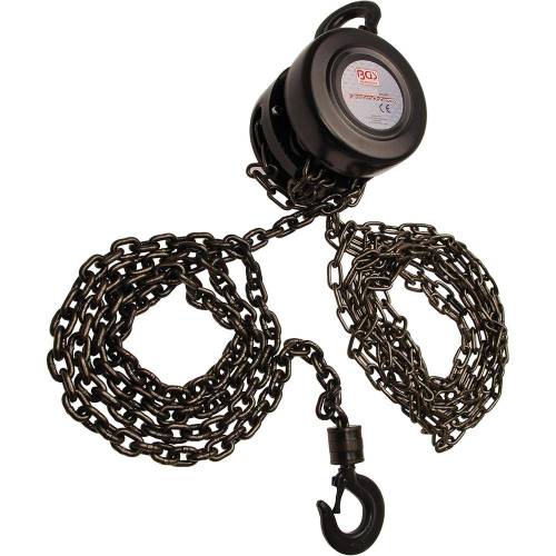 Palan à Chaîne 1 T - Hauteur de Levage 2,5 m - Robuste et Sécurisé - BGS