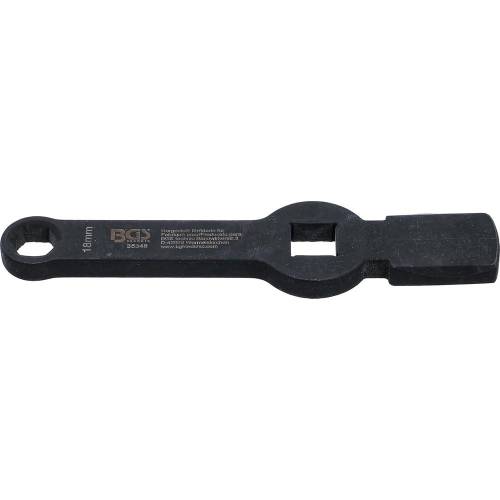 Clé Annulaire de Percussion 18 mm - Six Pans, 2 Faces de Percussion - Robuste et Précise - BGS