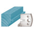 Jeu de 2 fers profilés Ht. 40 x 4 mm languette et chanfrein M83 pour porte-outils de toupie - Diamwood Platinum