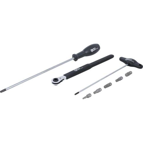 Jeu d Outils pour Charnières de Porte 8 Pièces - Acier, Précision et Polyvalence - BGS