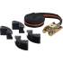 Sangle à Cliquet 5m x 25mm - 4 Mâchoires de Protection - Fixation Sécurisée et Résistante - BGS