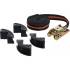 Sangle à Cliquet 5m x 25mm - 4 Mâchoires de Protection - Fixation Sécurisée et Résistante - BGS