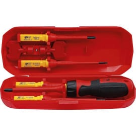 Jeu de Tournevis VDE 8 pcs - Lames de Réserve - Isolation Sécurisée et Polyvalence - Acier, Pro - D-Work