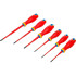 Jeu de Tournevis VDE 6 pcs - Pointe Extra Fine - Isolation Sécurisée et Précision - BGS