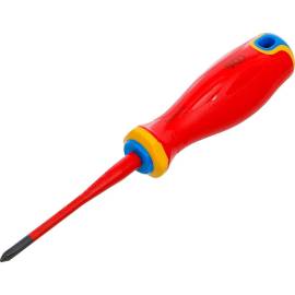 Tournevis VDE Pointe Extra Fine Cruciforme PH1 - 25,1 cm - Isolation Sécurisée et Précision - BGS