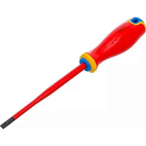 Tournevis VDE Pointe Extra Fine Cruciforme PZ1 - 24,9 cm - Isolation Sécurisée et Précision - BGS