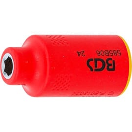 Douille pour Clé VDE Six Pans 10 mm (3/8 ) - 6 mm - Sécurité et Précision - - BGS