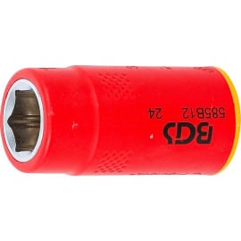 Douille pour Clé VDE Six Pans 10 mm (3/8) - 12 mm - Isolation Sécurisée et Précision, Pro, 1000 V - D-Work