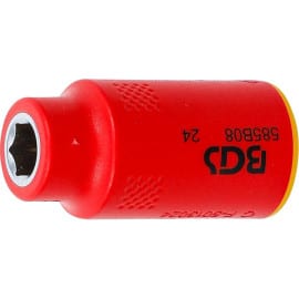 Douille pour Clé VDE Six Pans 10 mm (3/8) - 8 mm - Isolation Sécurisée et Précision, Pro, 1000 V - D-Work