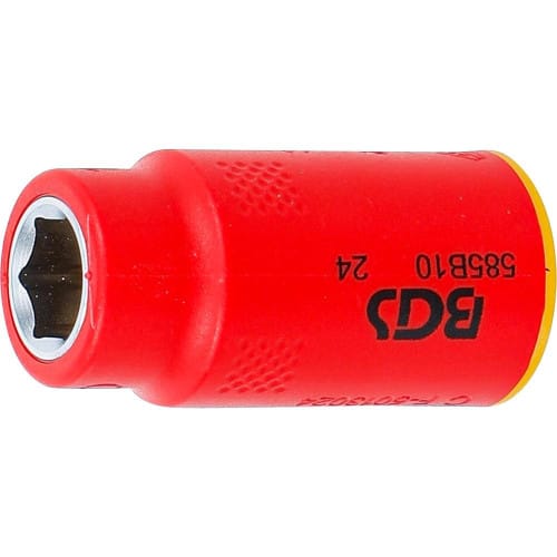 Douille pour Clé VDE Six Pans 10 mm (3/8 ) - Isolation Sécurisée - BGS