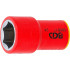 Douille pour Clé VDE Six Pans 10 mm (3/8) - 8 mm - Isolation Sécurisée et Précision, Pro, 1000 V - D-Work