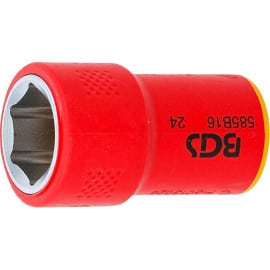 Douille pour Clé VDE Six Pans 10 mm - 16 mm - Isolation Sécurisée et Précision - BGS