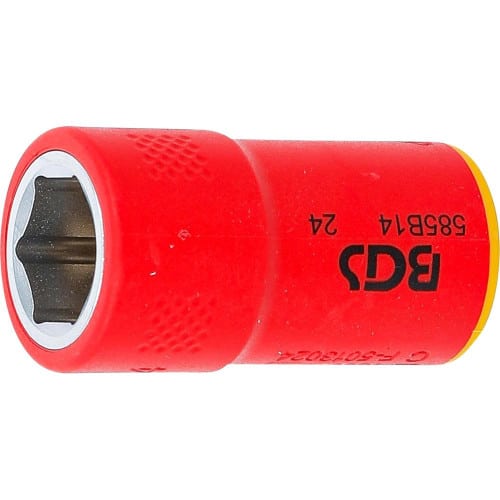 Douille pour Clé VDE Six Pans 10 mm (3/8 ) - 14 mm - Isolation Sécurisée et Précision - BGS