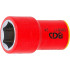 Douille pour Clé VDE Six Pans 10 mm (3/8 ) - 17 mm - Isolation Sécurisée et Précision - BGS
