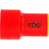Douille pour Clé VDE Six Pans 10 mm (3/8) - 18 mm - Isolation Sécurisée et Précision, Acier, Pro - D-Work