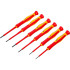 Jeu de Tournevis de Précision VDE 6 pcs - Isolation Sécurisée, Précision et Confort d Utilisation - BGS