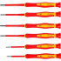 Jeu de Tournevis de Précision VDE 6 pcs - Isolation Sécurisée, Précision et Confort d Utilisation - BGS