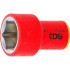 Douille pour Clé VDE 10 mm (3/8 ) - Six Pans, 21 mm - Isolation Sécurisée et Précision - BGS