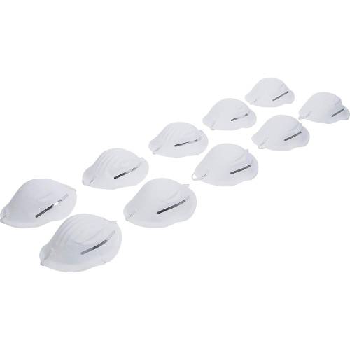 Masques Hygiéniques 10 pcs - Protection Respiratoire Essentielle - Confort et Sécurité - D-Work
