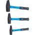 Jeu de Marteaux de Serrurier 3 pcs 300/500/800 g - Manche Fibres de Verre, Norme DIN 1041 - Précision et Durabilité - D-Work