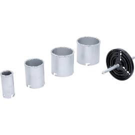 Jeu de Scies Cloche de Forage 33-73 mm - 6 Pièces - Acier Durable - Perçage Précis et Polyvalent - BGS