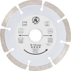 Disque de Coupe en Segments 115 mm - Résistant et Précis - Découpe Efficace - BGS