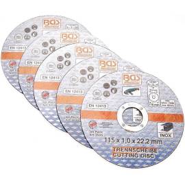Disque à Couper Acier Inoxydable 5 pcs D.115 x 1,0 x 22,2 mm - Haute Performance et Durabilité - D-Work