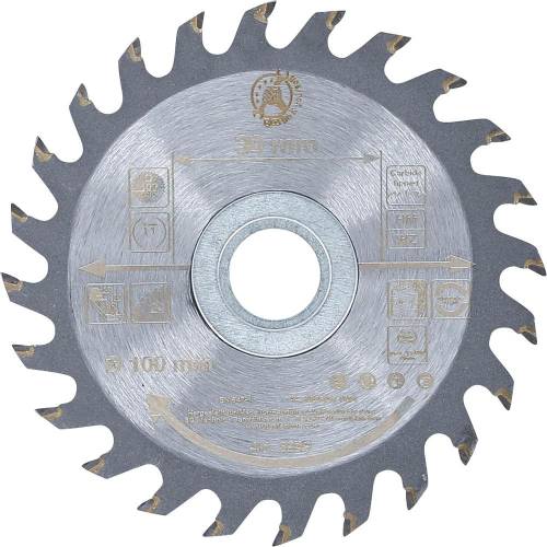 Lame de Scie Circulaire Métal Dur 100 x 30 x 2,1 mm - 24 Dents - Précision et Durabilité - D-Work