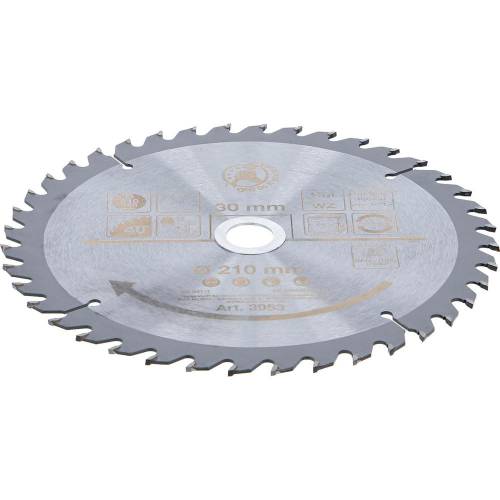 Lame de Scie Circulaire Métal Dur 210 x 30 x 2,6 mm - 40 Dents - Précision et Durabilité - D-Work