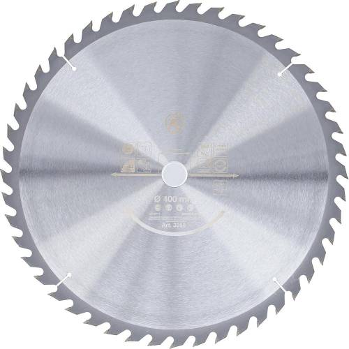 Lame de Scie Circulaire Métal Dur 400 x 30 x 3,4 mm - 48 Dents - Précision et Durabilité - D-Work